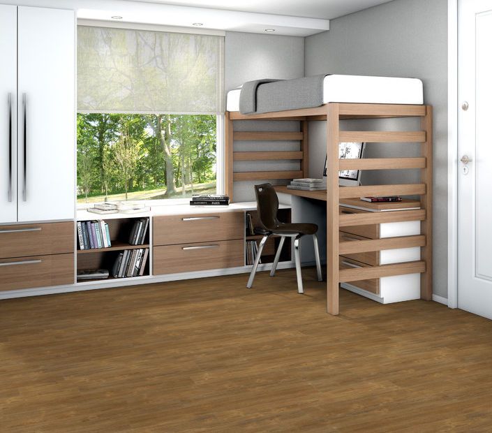 Philadelphia Commercial - Bosk - Luxury Vinyl Plank - Cafe Noir floor installation
