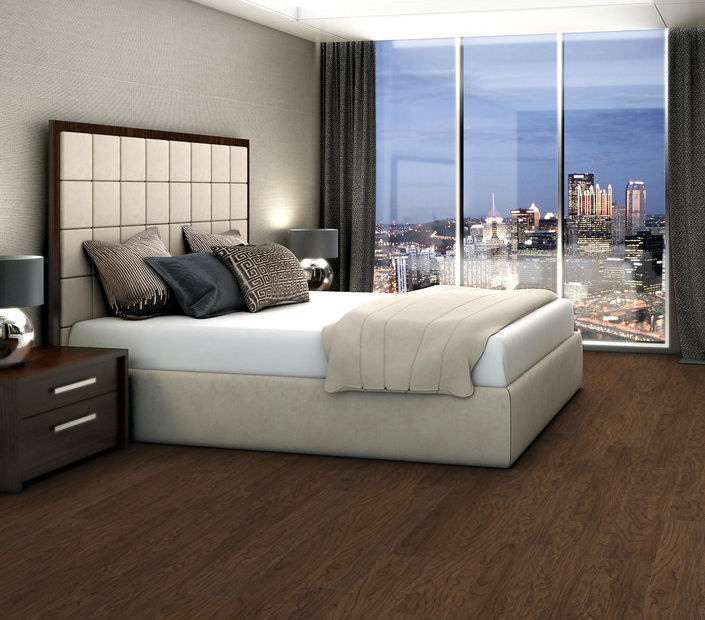 Philadelphia Commercial - Bosk - Luxury Vinyl Plank - Brazilian Nut floor installation