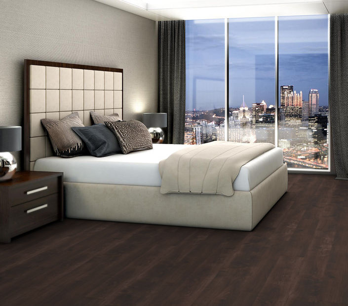 Philadelphia Commercial - Bosk - Luxury Vinyl Plank - Coffee Bean floor installation