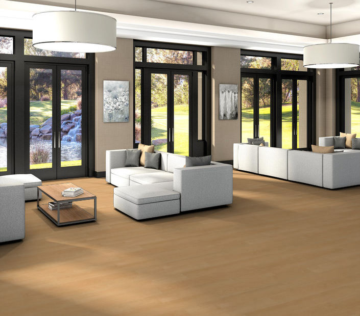 Philadelphia Commercial - Bosk - Luxury Vinyl Plank - Maple Select floor installation