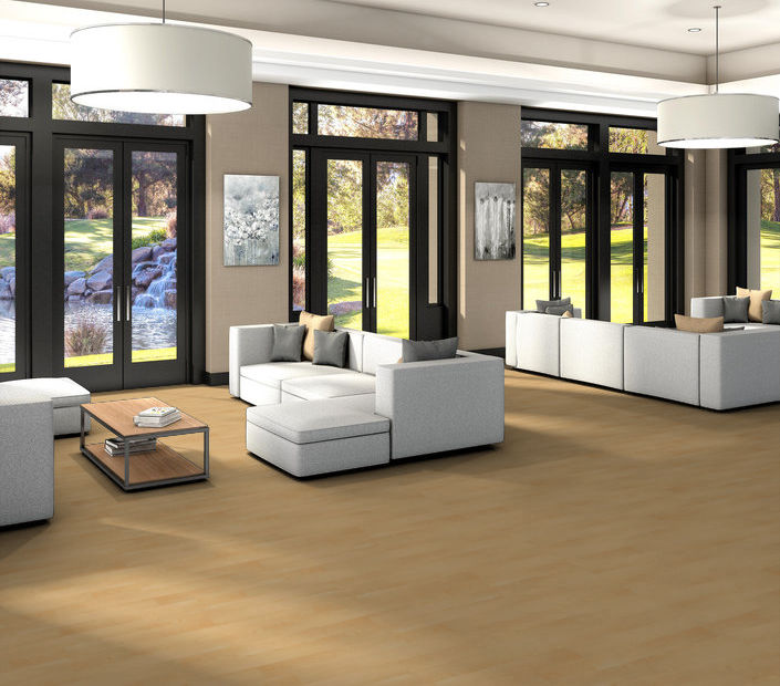 Philadelphia Commercial - Bosk Pro - Luxury Vinyl Plank - Maple Select floor installation