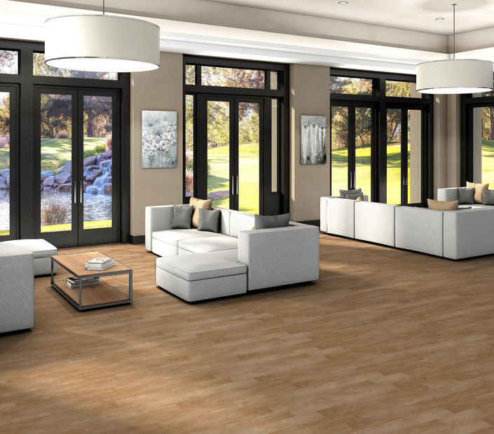 Philadelphia Commercial - Bosk Pro - Luxury Vinyl Plank - Rift Oak floor installation