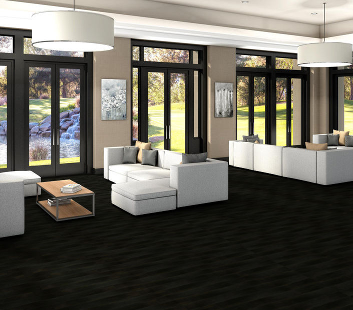 Philadelphia Commercial - Bosk Pro - Luxury Vinyl Plank - Ebony Chestnut floor installation