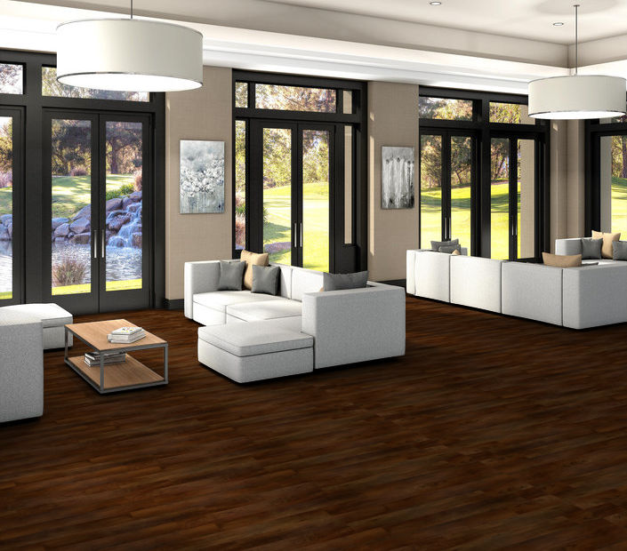 Philadelphia Commercial - Bosk Pro - Luxury Vinyl Plank - Warm Chestnut floor installation
