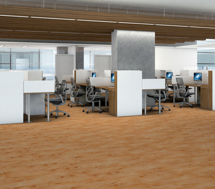 Philadelphia Commercial - Bosk Pro 6 - Luxury Vinyl Plank - Light Cherry floor installation