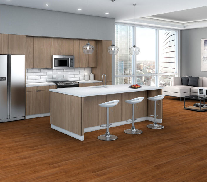 Philadelphia Commercial - Bosk Pro 6 - Luxury Vinyl Plank - Mountain Oak floor installation