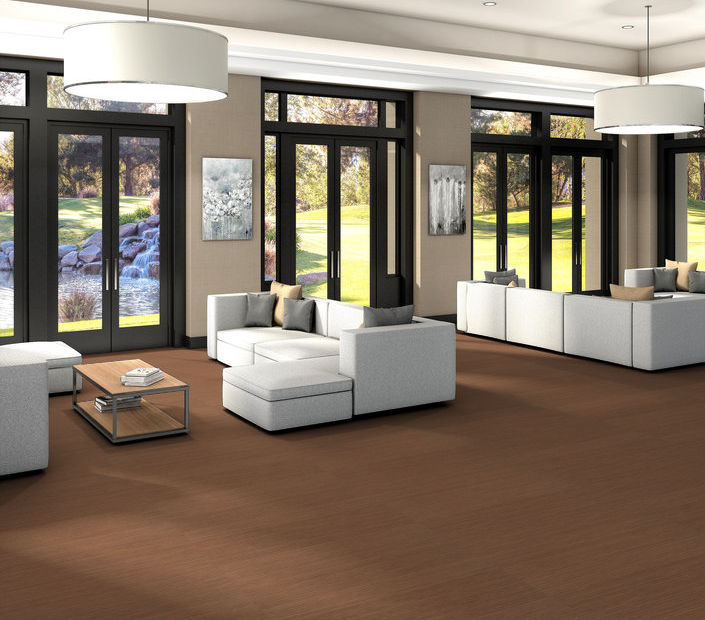 Philadelphia Commercial - Bosk Pro 6 - Luxury Vinyl Plank - Bamboo Caramel floor installation