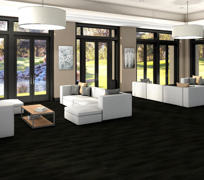 Philadelphia Commercial - Bosk Pro 6 - Luxury Vinyl Plank - Ebony Chestnut floor installation