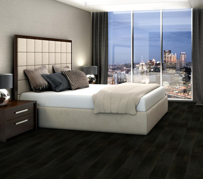 Philadelphia Commercial - Bosk Pro 6 - Luxury Vinyl Plank - Ebony Chestnut floor installation