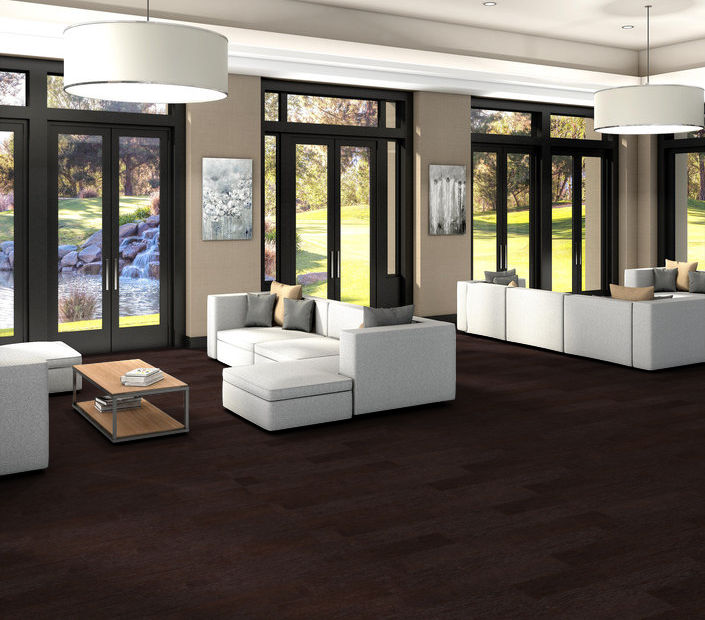 Philadelphia Commercial - Bosk Pro 6 - Luxury Vinyl Plank - Afromosia floor installation