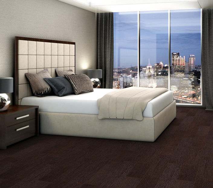 Philadelphia Commercial - Bosk Pro 6 - Luxury Vinyl Plank - Afromosia floor installation