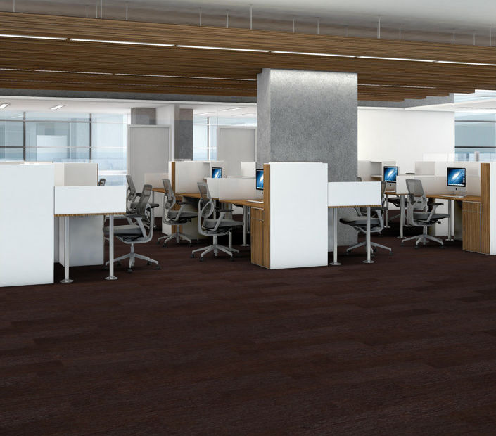 Philadelphia Commercial - Bosk Pro 6 - Luxury Vinyl Plank - Afromosia floor installation