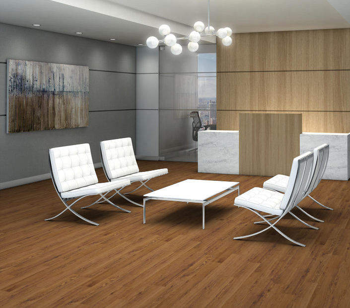 Philadelphia Commercial - Connection 4 - Luxury Vinyl Plank - Social floor installation