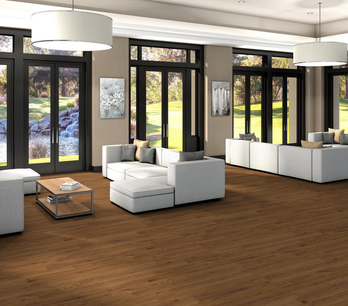 Philadelphia Commercial - Connection 4 - Luxury Vinyl Plank - Social floor installation