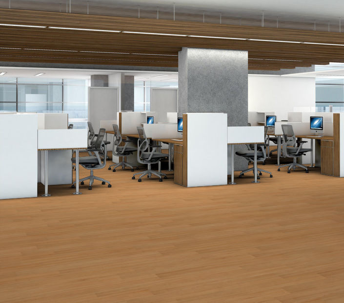Philadelphia Commercial - Connection 4 - Luxury Vinyl Plank - Participation floor installation