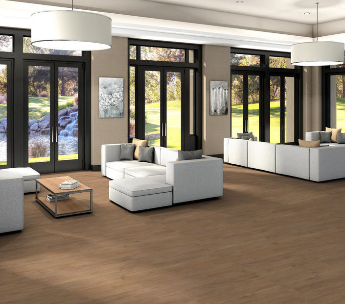 Philadelphia Commercial - Connection 6 - Luxury Vinyl Plank - Togetherness floor installation