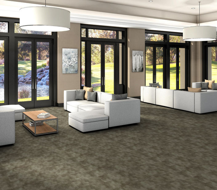 Philadelphia Commercial - Burnished - Luxury Vinyl Plank - Drift floor installation