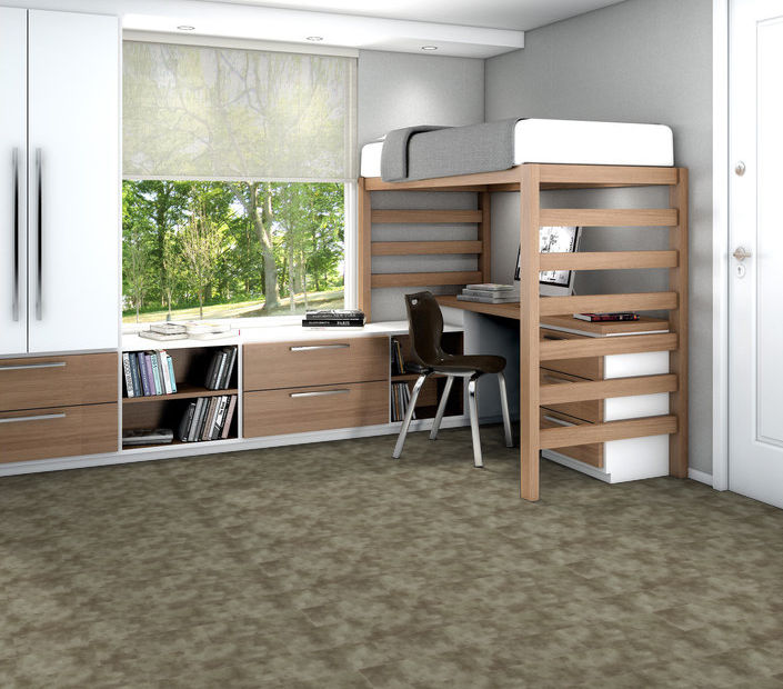 Philadelphia Commercial - Burnished - Luxury Vinyl Plank - Drift floor installation