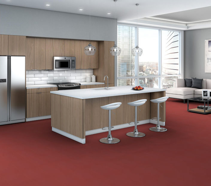 Philadelphia Commercial - Solid Structure - Vinyl Sheet - Beet floor installation