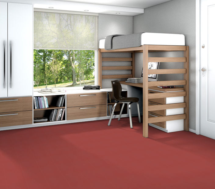 Philadelphia Commercial - Solid Structure - Vinyl Sheet - Beet floor installation