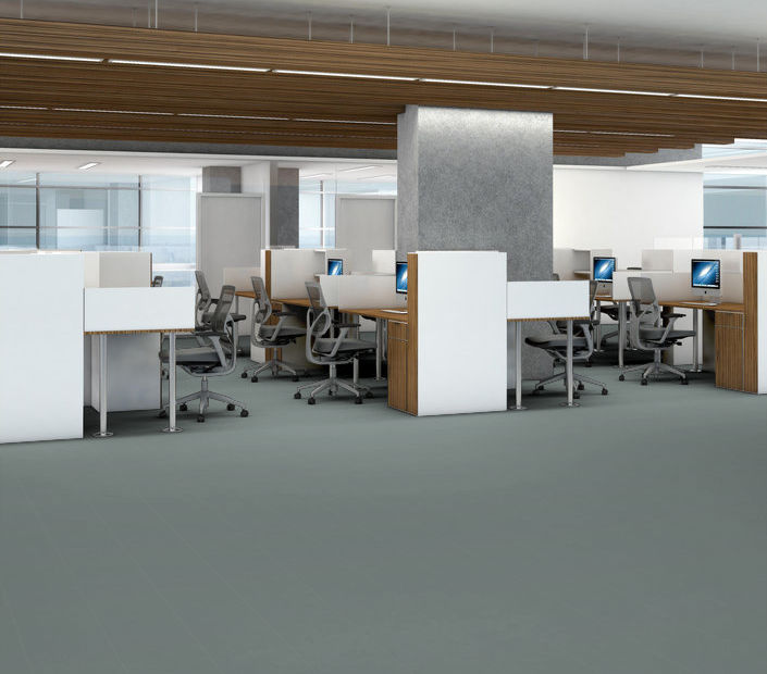 Philadelphia Commercial - Solid Structure - Vinyl Sheet - Herbal floor installation