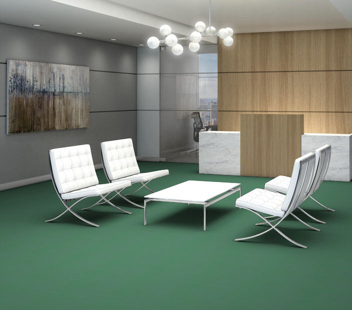 Philadelphia Commercial - Solid Structure - Vinyl Sheet - Jade floor installation