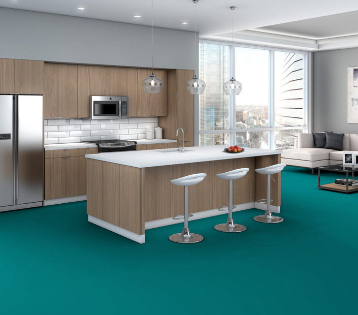 Philadelphia Commercial - Solid Structure - Vinyl Sheet - Aegean floor installation