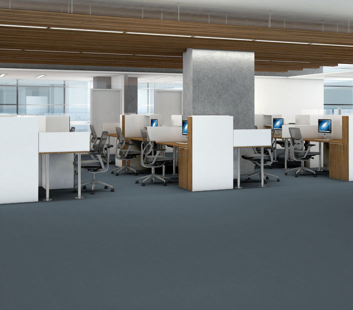Philadelphia Commercial - Solid Structure - Vinyl Sheet - Slate floor installation