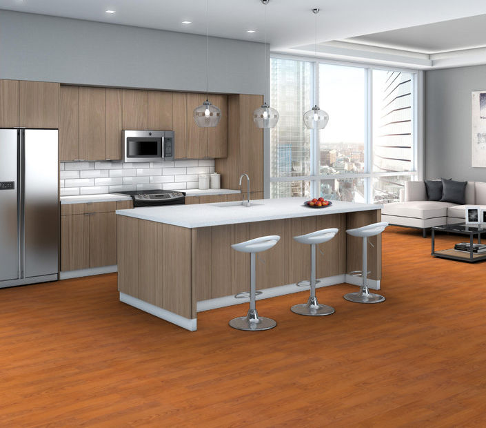 Philadelphia Commercial - Organic Structure - Vinyl Sheet - Spicy floor installation