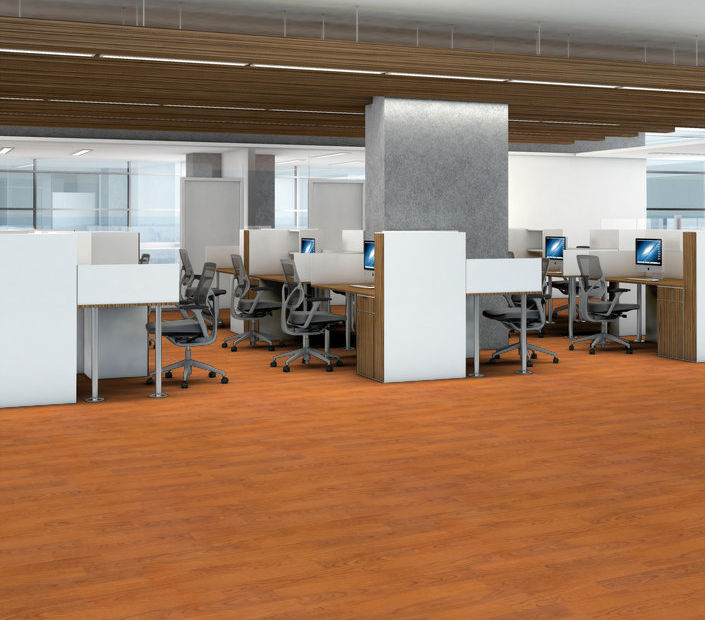 Philadelphia Commercial - Organic Structure - Vinyl Sheet - Spicy floor installation