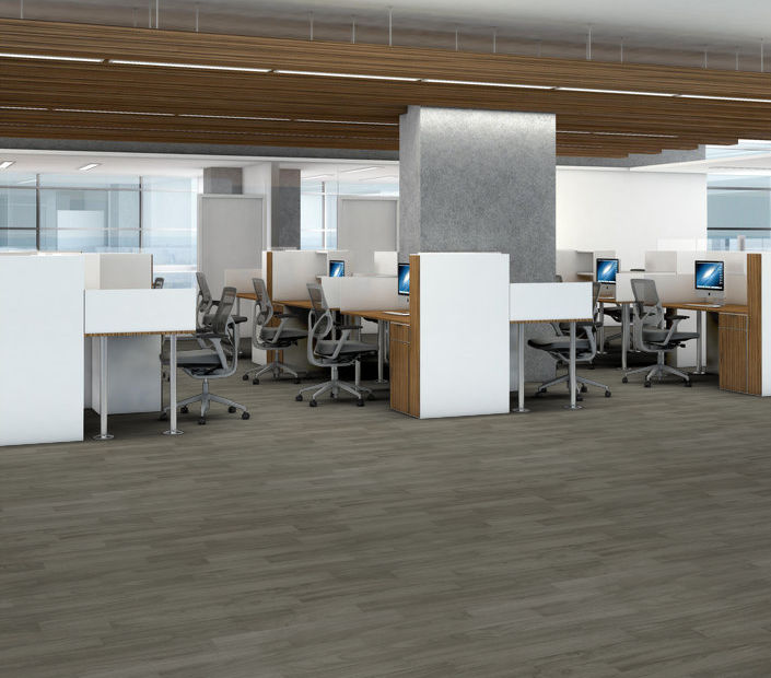 Philadelphia Commercial - Organic Structure - Vinyl Sheet - Glacier floor installation