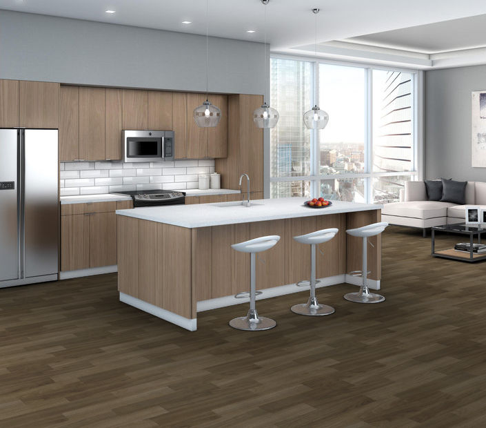 Philadelphia Commercial - Organic Structure - Vinyl Sheet - Pure floor installation