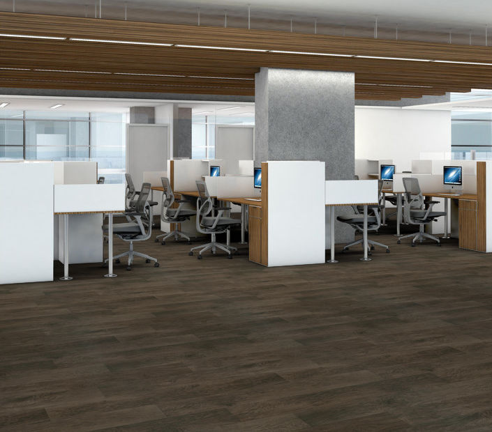 Philadelphia Commercial - Organic Structure - Vinyl Sheet - Leather floor installation