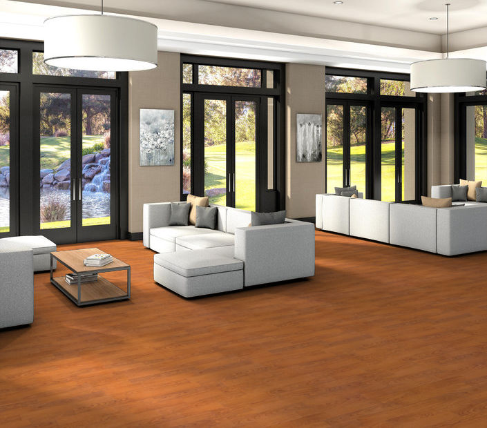 Philadelphia Commercial - Organic Structure - Vinyl Sheet - Spicy floor installation