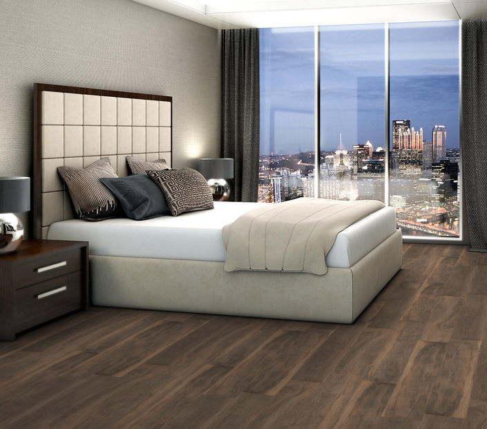 Philadelphia Commercial - In The Grain II 12 - Luxury Vinyl Plank - Amaranth floor installation