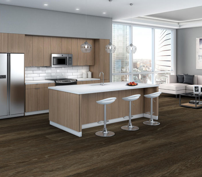 Philadelphia Commercial - In The Grain II 12 - Luxury Vinyl Plank - Wheat floor installation