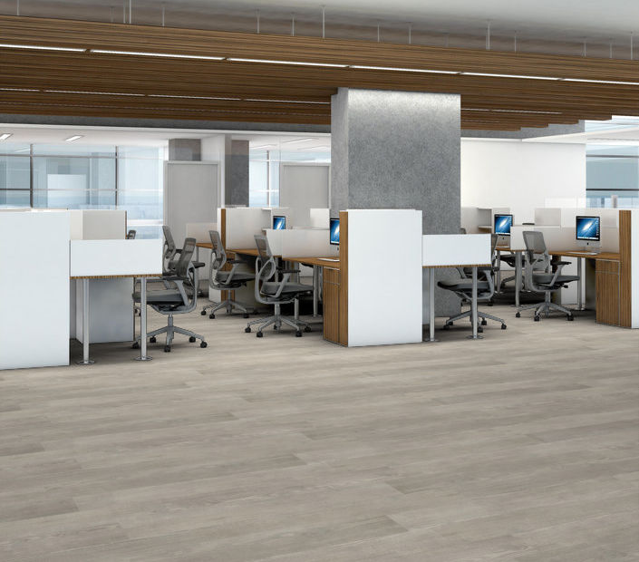 Philadelphia Commercial - In The Grain II 12 - Luxury Vinyl Plank - Drift floor installation
