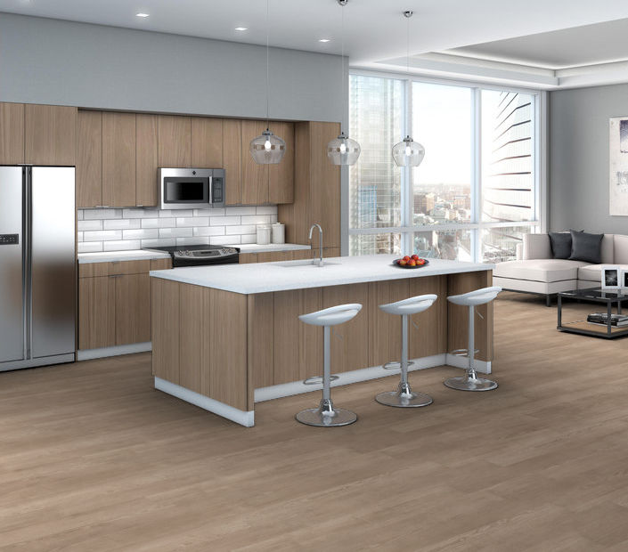 Philadelphia Commercial - In The Grain II 12 - Luxury Vinyl Plank - Nutshell floor installation