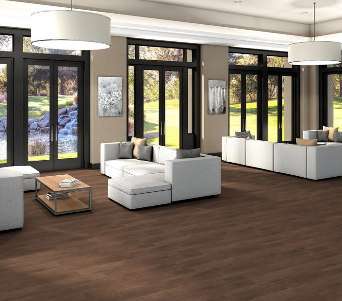 Philadelphia Commercial - In The Grain II 12 - Luxury Vinyl Plank - Sandalwood floor installation