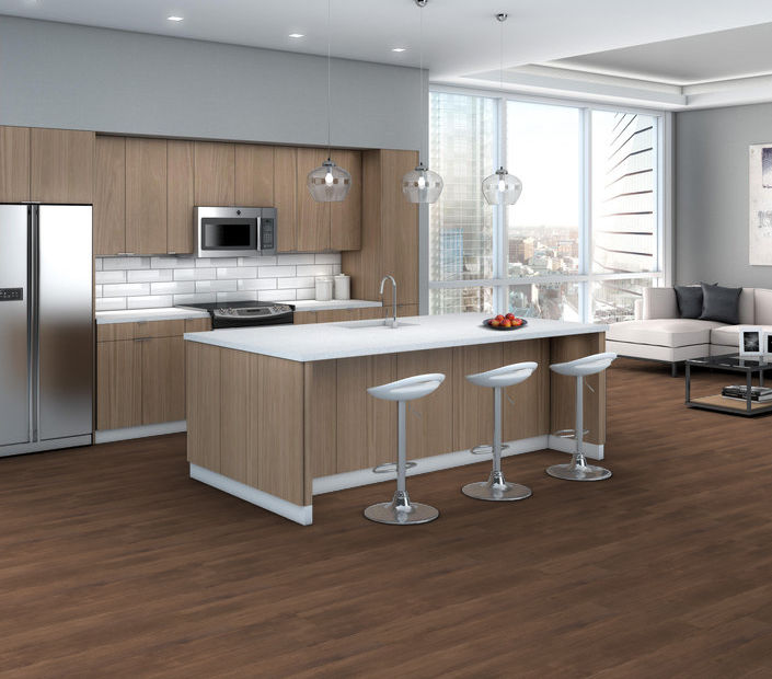 Philadelphia Commercial - In The Grain II 12 - Luxury Vinyl Plank - Sandalwood floor installation