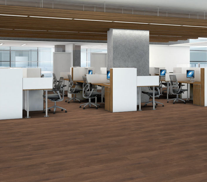 Philadelphia Commercial - In The Grain II 12 - Luxury Vinyl Plank - Sandalwood floor installation