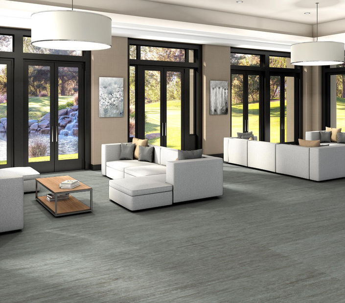 Philadelphia Commercial - In The Grain II 12 - Luxury Vinyl Plank - Frosted Oats floor installation