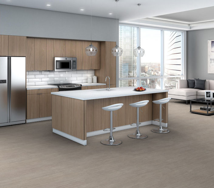 Philadelphia Commercial - In The Grain II 12 - Luxury Vinyl Plank - Rye floor installation