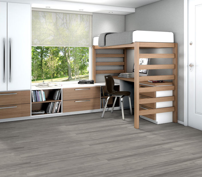 Philadelphia Commercial - In The Grain II 12 - Luxury Vinyl Plank - English Grey floor installation