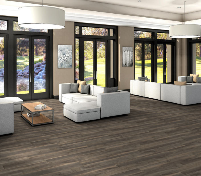 Philadelphia Commercial - In The Grain II 12 - Luxury Vinyl Plank - Flaxseed floor installation