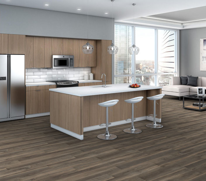 Philadelphia Commercial - In The Grain II 12 - Luxury Vinyl Plank - Flaxseed floor installation
