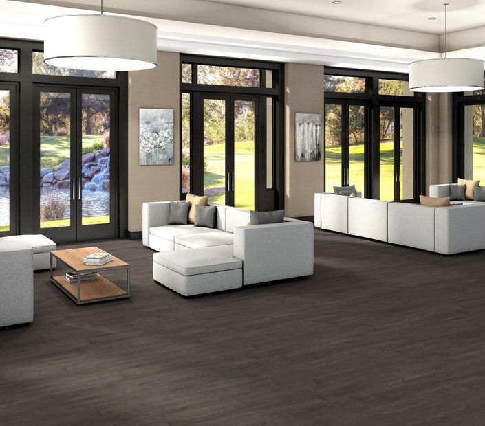 Philadelphia Commercial - In The Grain II 20 - Luxury Vinyl Plank - Freekeh floor installation