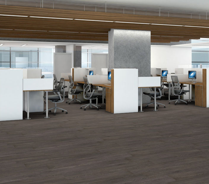 Philadelphia Commercial - In The Grain II 20 - Luxury Vinyl Plank - Freekeh floor installation