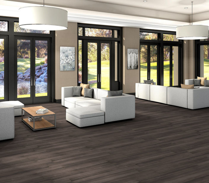 Philadelphia Commercial - In The Grain II 30 - Luxury Vinyl Plank - Cotton Seed floor installation