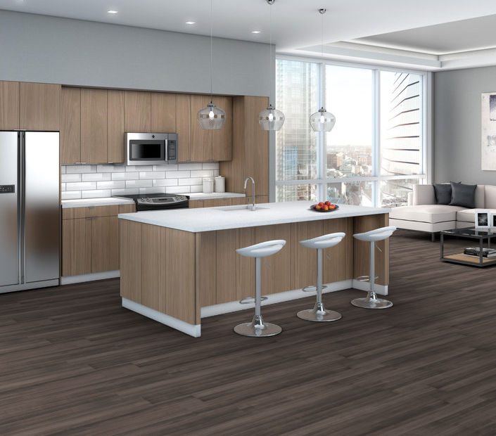 Philadelphia Commercial - In The Grain II 30 - Luxury Vinyl Plank - Cotton Seed floor installation